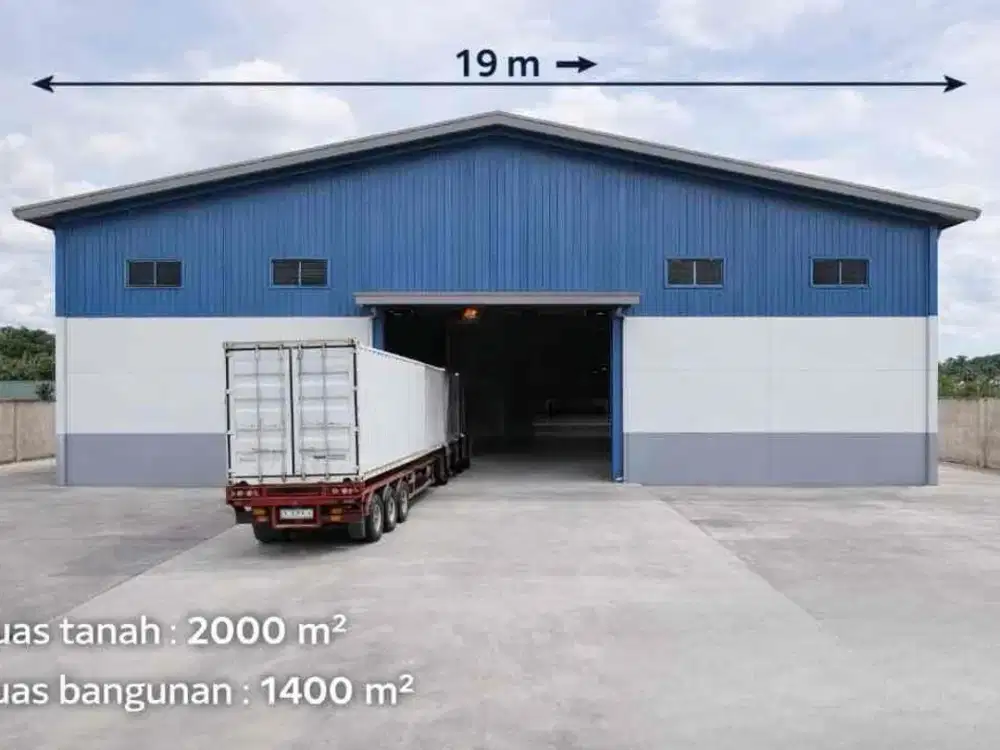 Disewakan Gudang besar dan baru
