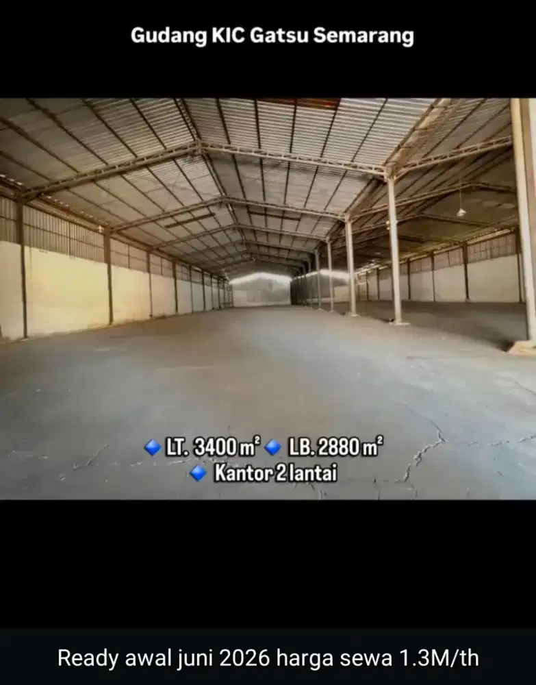 Banyak pilihan gudang disewakan kawasan industri candi Semarang