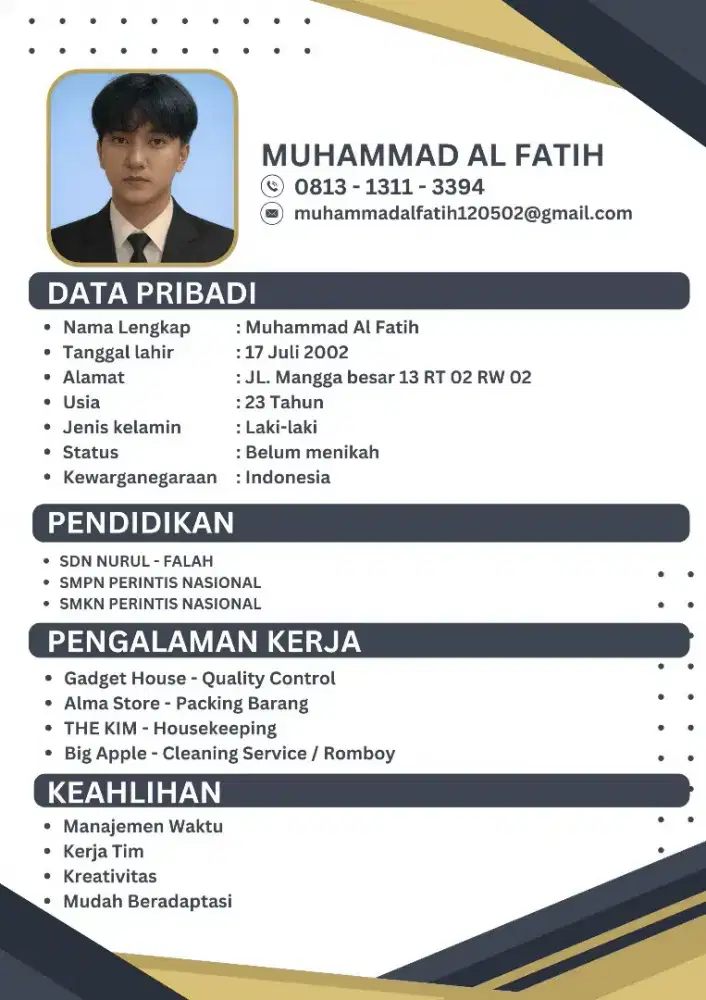 SAYA SIAP KERJA APA SAJA