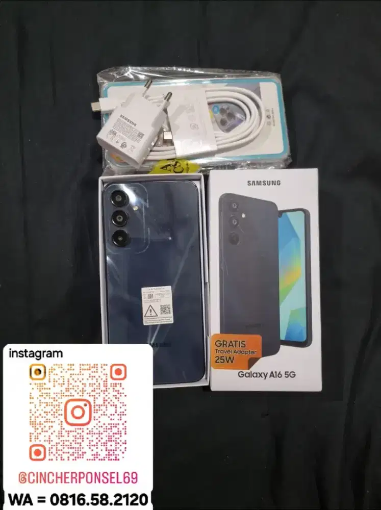 Jual hp likeNEW SAMSUNG A16 5g 8/256 istimewa grns sampai juni 26
