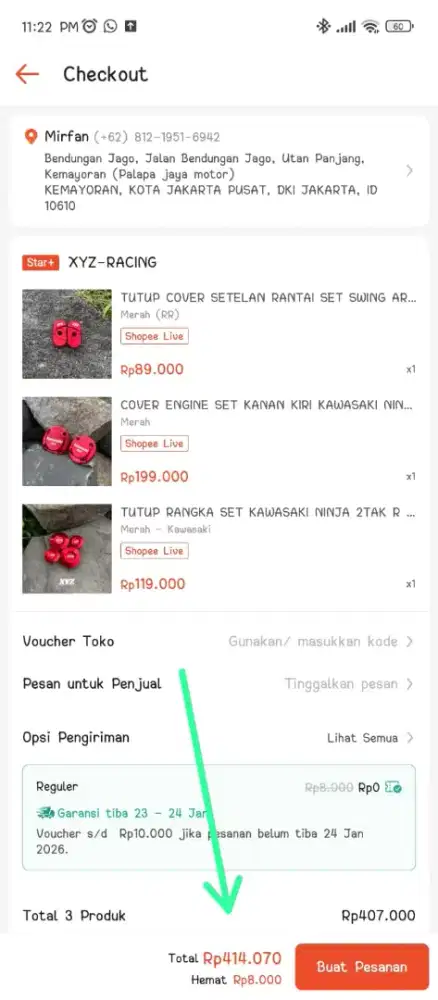 Ttup rangka, cover mesin, ttup cover stelan rantai