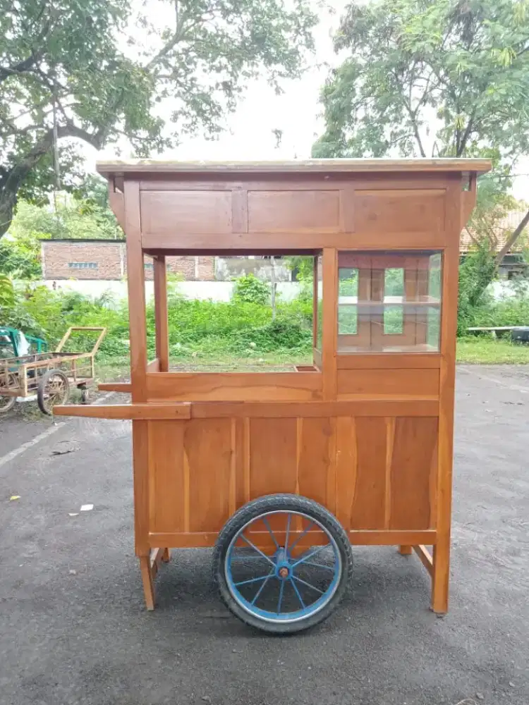 Dijual Gerobak Bakso free Meja Warung 4 bijj