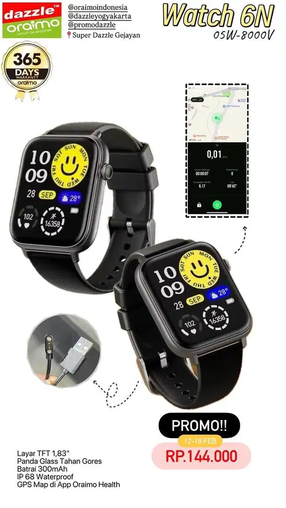 Smarwatch Oraimo Watch 6N OSW-8000N