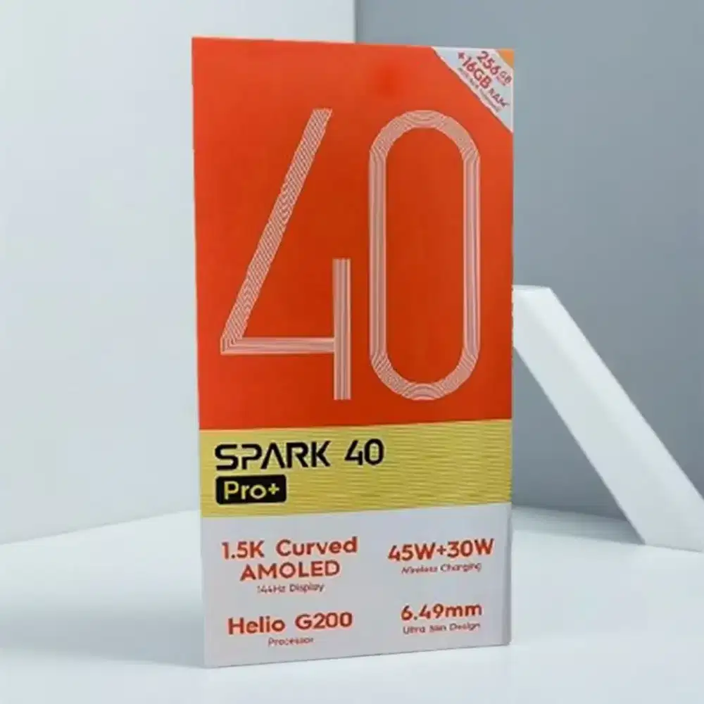 Tecno spark 40 plus Ram 8 / 125