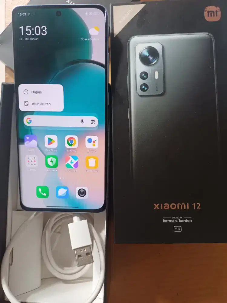Mi 12 8/256gb (5G) fullset ori bisa tt