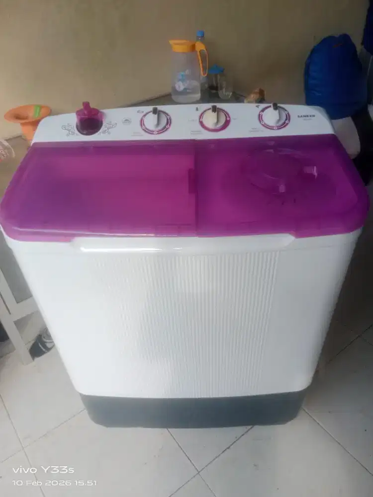 Mesin cuci merk sanken 7.7kg