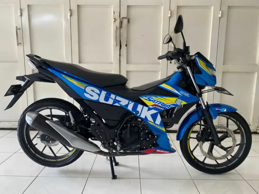 KM 17rb! New Satria F150 FI 2016 High Grade Version Macho Bright Blue