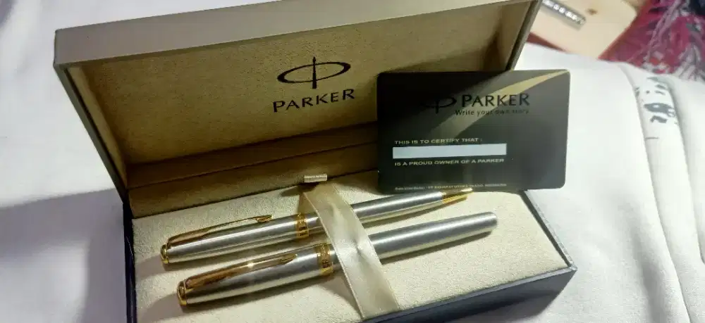 Bolpoin pulpen parker sonnet satu set original
