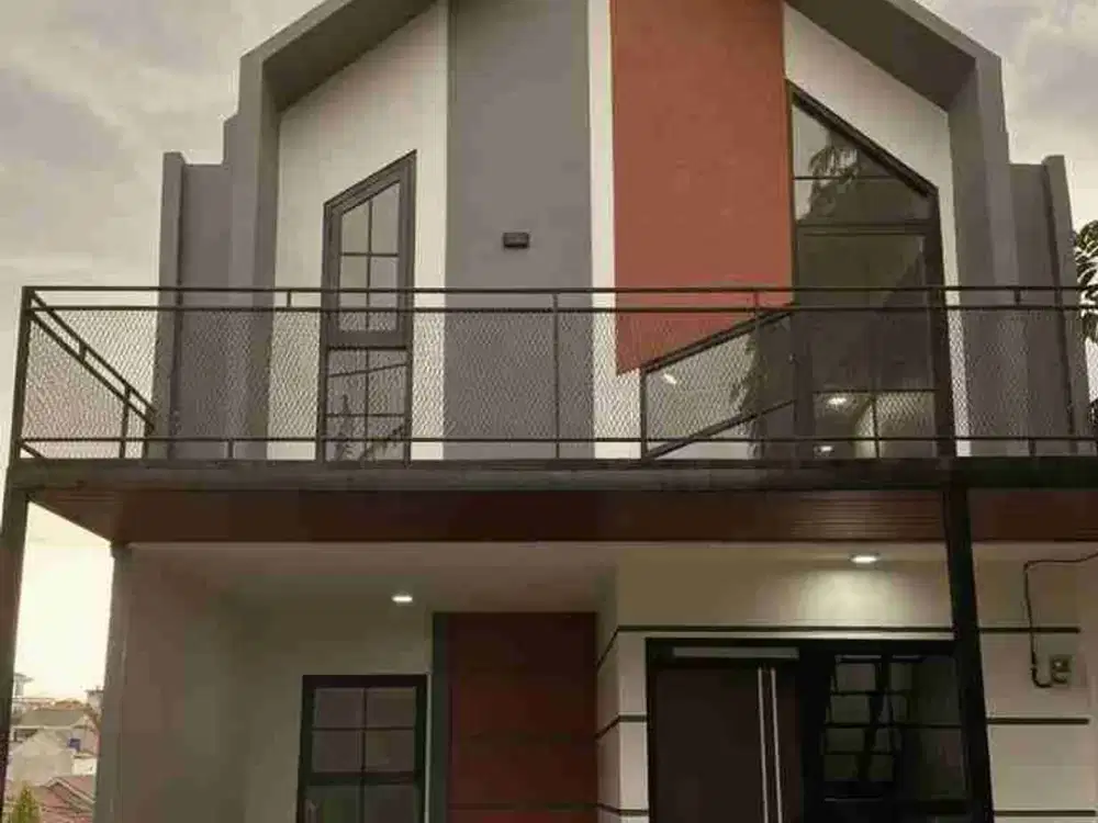 Rumah konsep Scandinavian 2 lantai