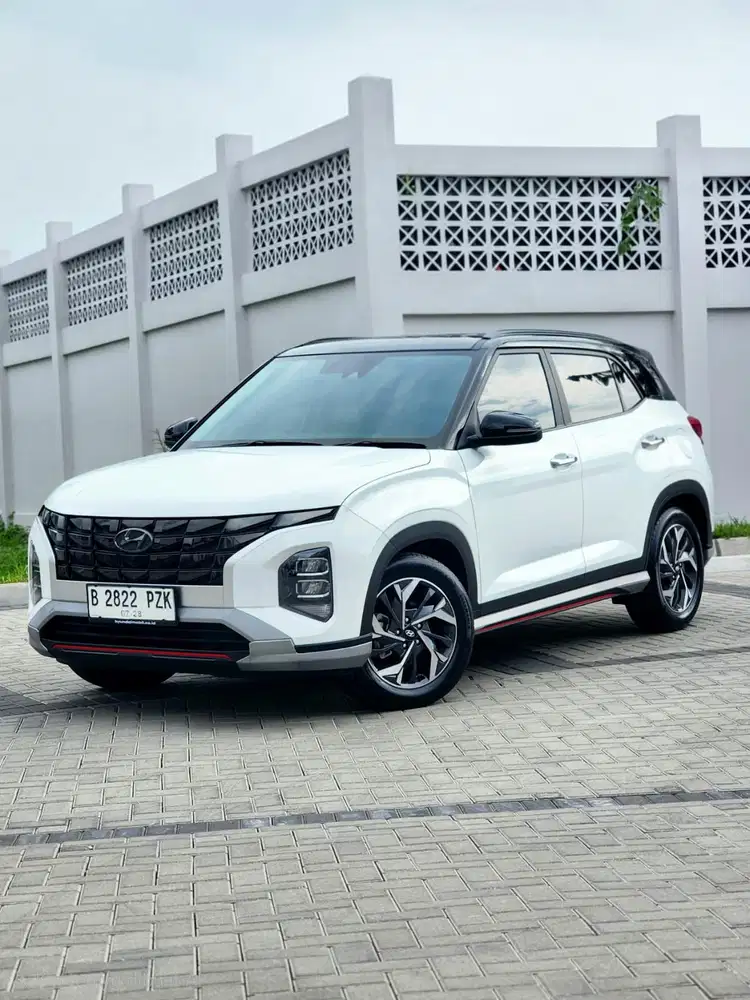 HYUNDAI CRETA PRIME AT th 2023 warna Putih Hitam ( Two Tone )