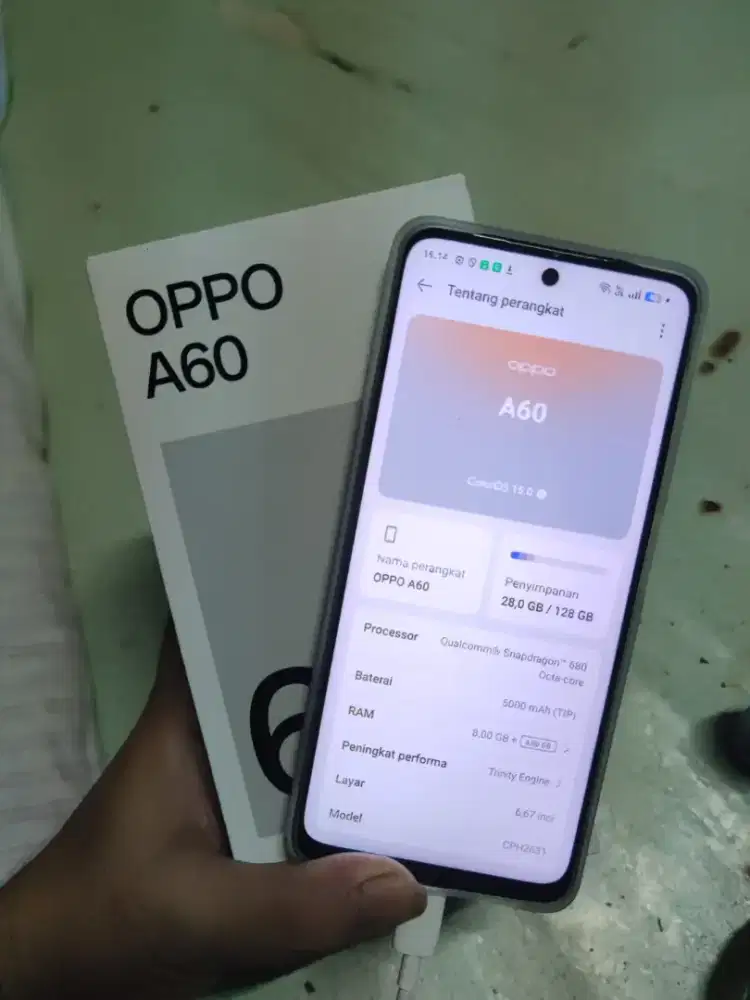 Oppo A60. Ram 8/128. Fullset.