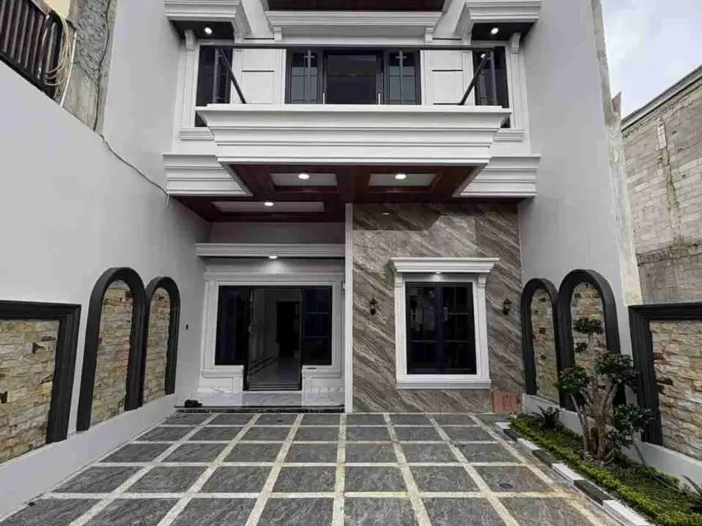 Rumah Mewah 2 Lantai Desain American Style