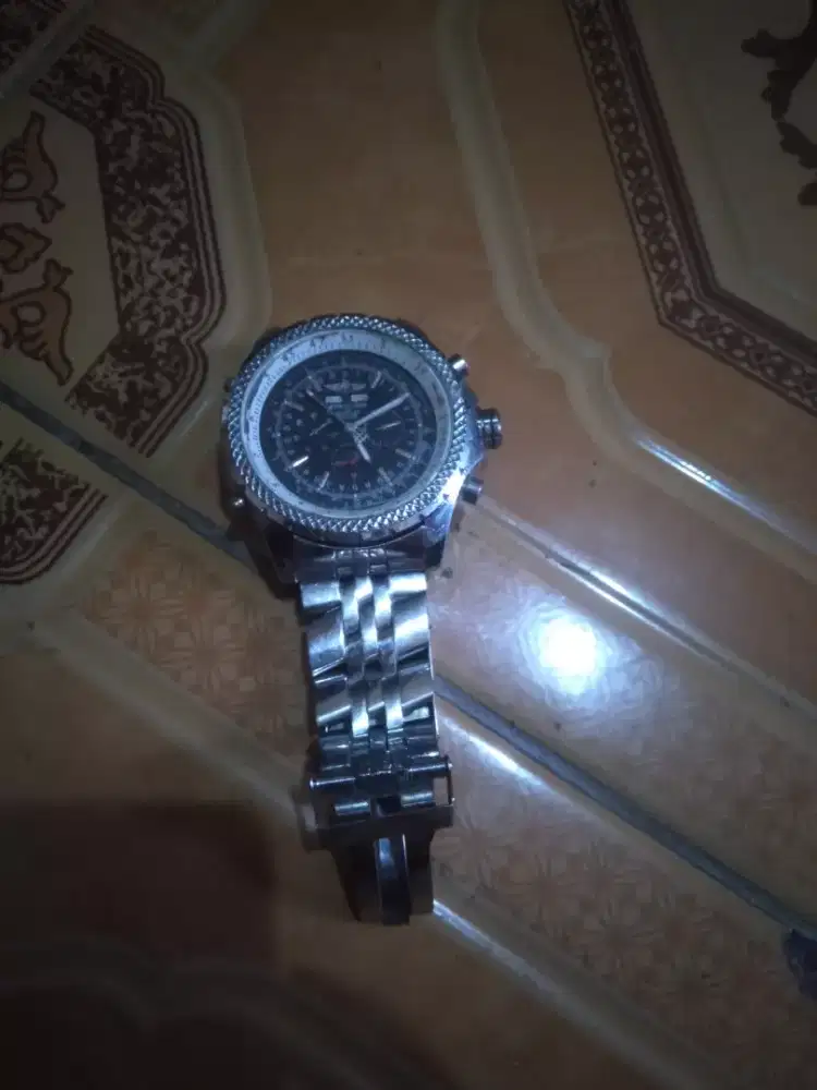 Jual aja jam tangan otomatis merk Breitling Bentley Normal pakean aja