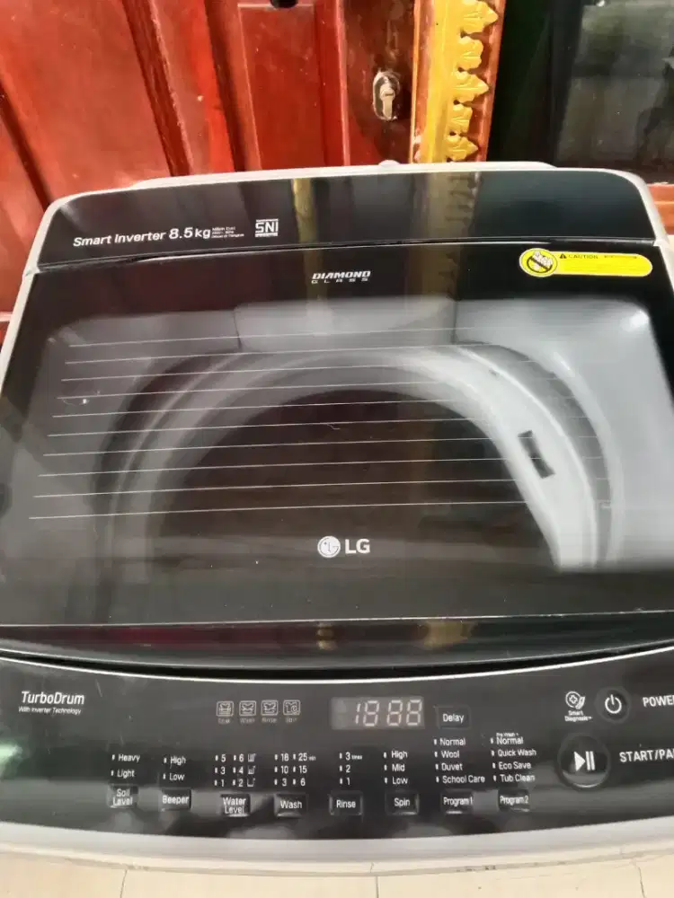 jual mesin cuci LG Inventer 8,5kg, masih ada garansi resmi, orisinil
