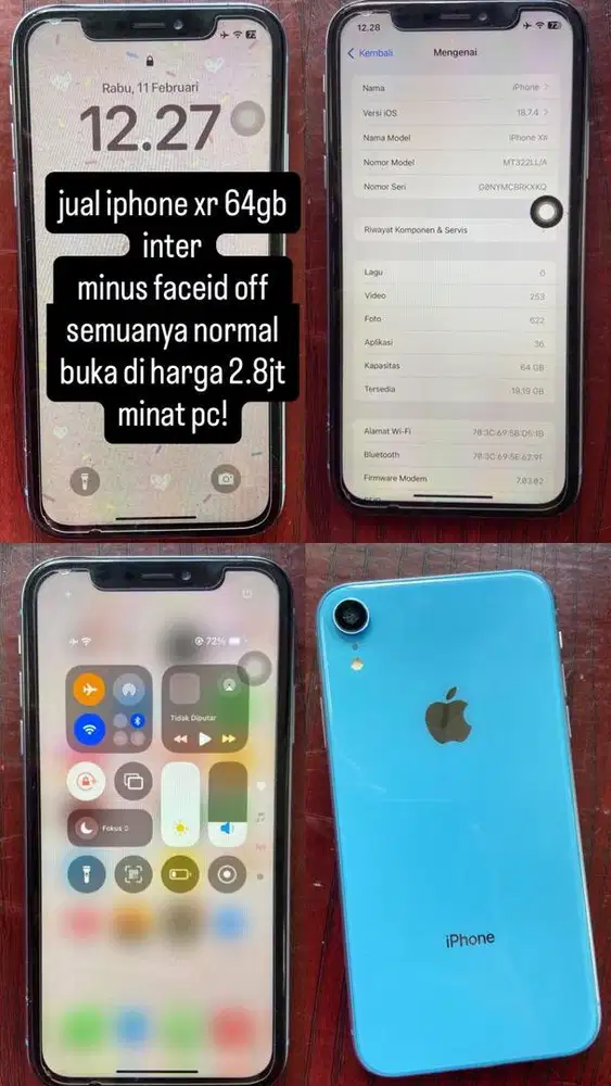 Iphone XR Inter 2,8jt