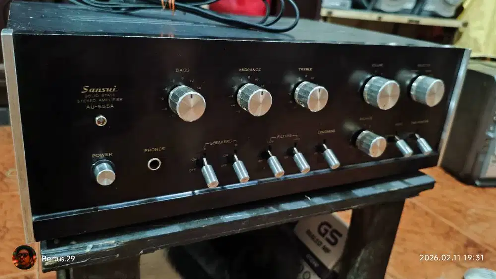 Amplifier Sansui AU 555A IZUMI Japan