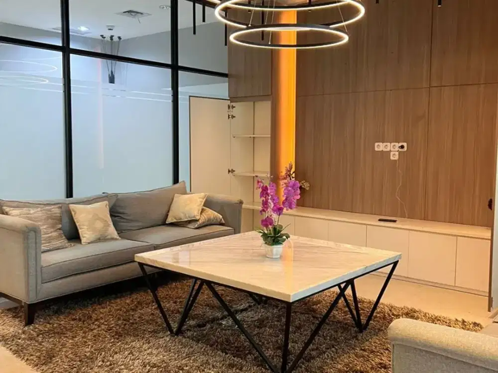 FOR RENT Office Space (Ruang Kantor) Treasury Tower Sudirman SCBD District 8 Senopati 133sqm Furnished - Close to Ashta Mall MRT Busway Grand Lucky