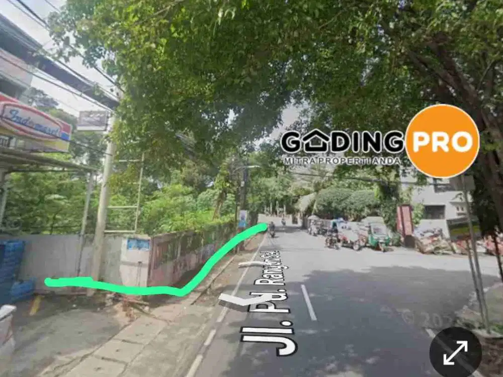 di jual tanah kosong ( kavling) di pinggir jln raya pondok Ranggon