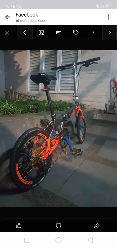 jual sepeda lipat full upgrade