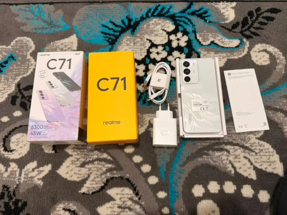 Realme c71 6/128gb mulus 1000% like new seperti baru fullset