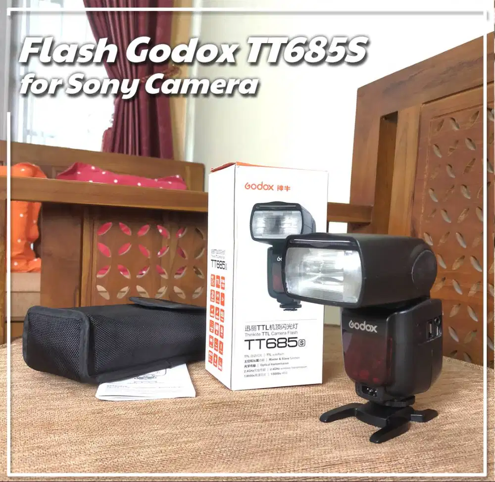 Flash Godox TT685S Speedlite Flash TTL untuk Sony