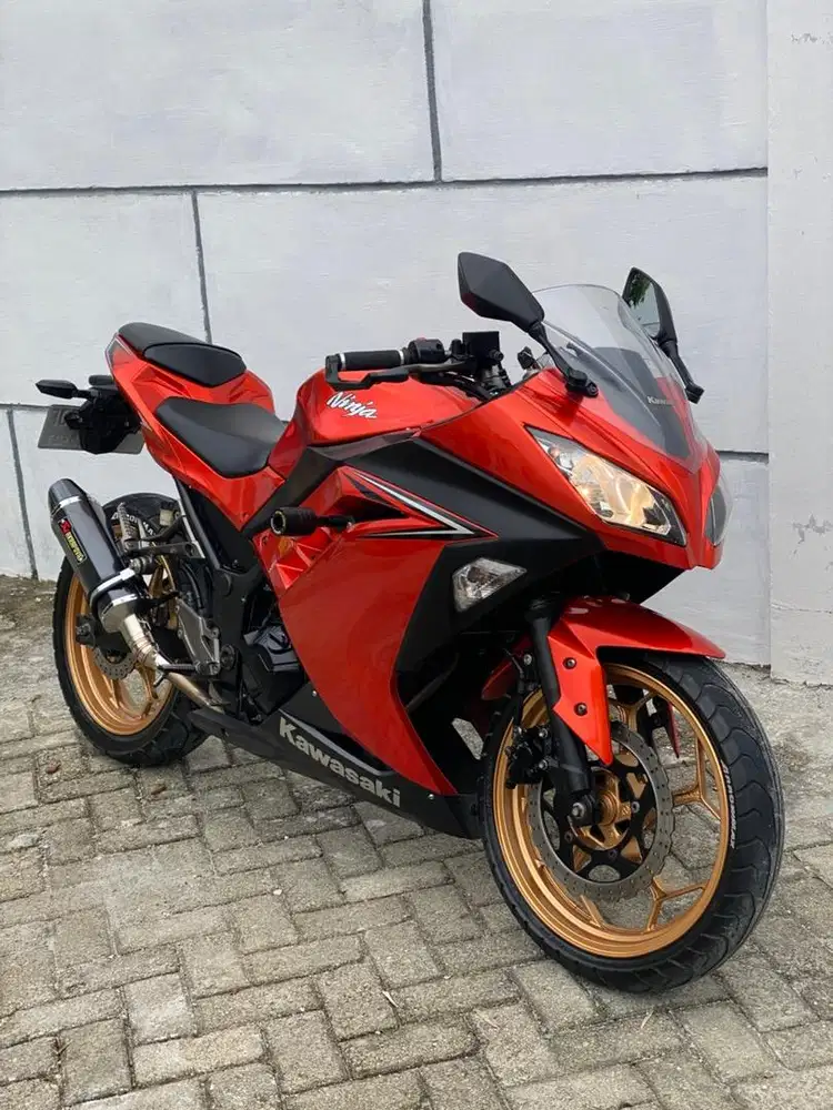 Jual santai : Kawasaki Ninja 250 FI Tahun 2017 Non ABS Orange Candy