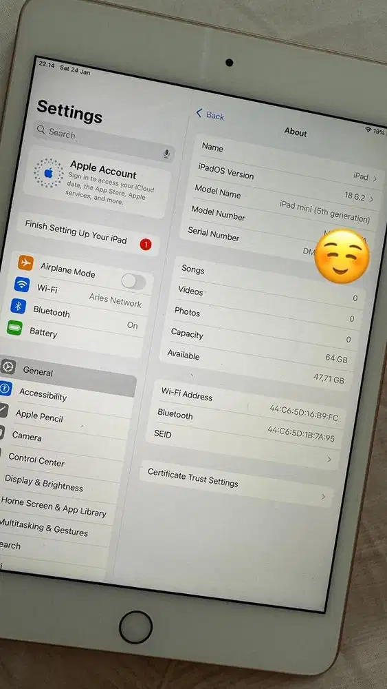 Ipad Mini 64 GB Gen 5 Ex Ibox