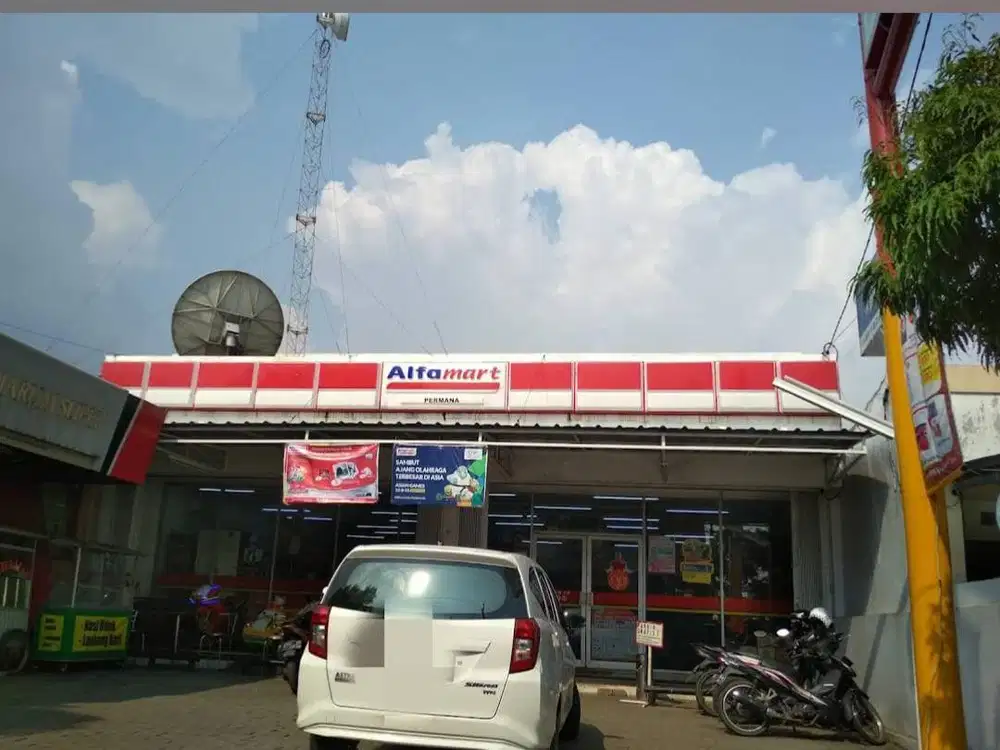 Dijual Cepat Tanah + Bangunan Alfamart Depan Kampus persis Bandung