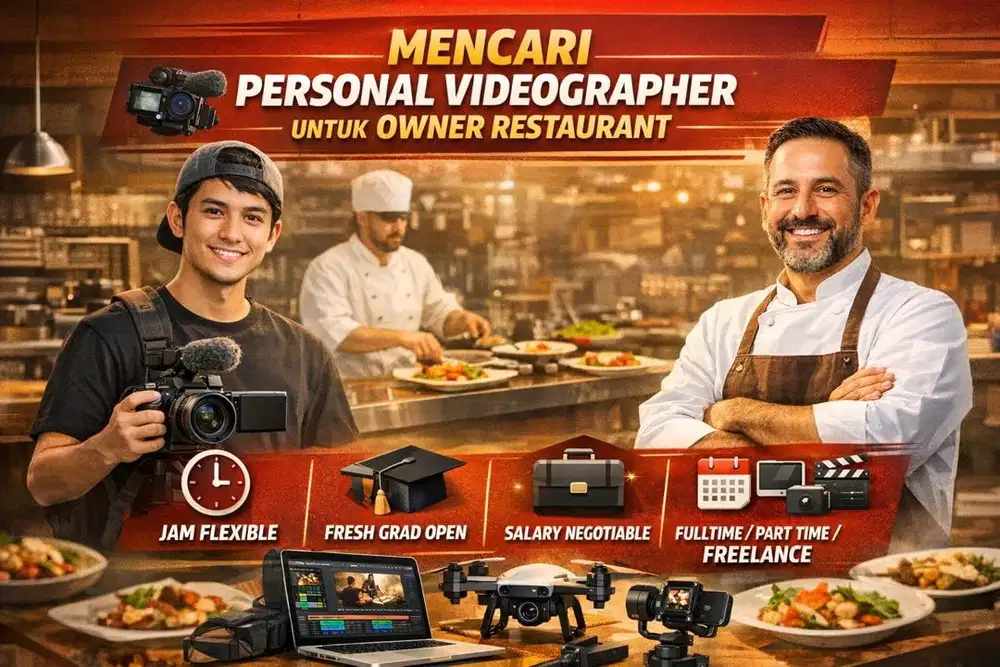 DICARI VIDEOGRAPHER PERSONAL PEBISNIS RESTAURANT TERKENAL