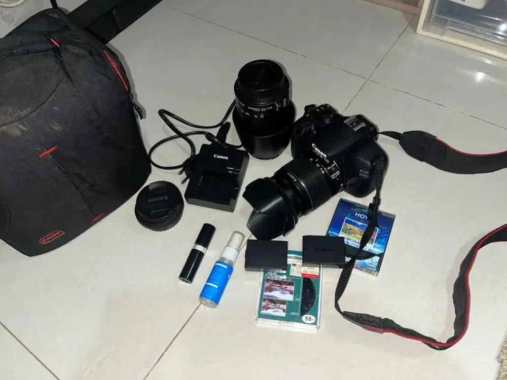 Di jual Lensa Canon EOS 1200D bundling lengkap