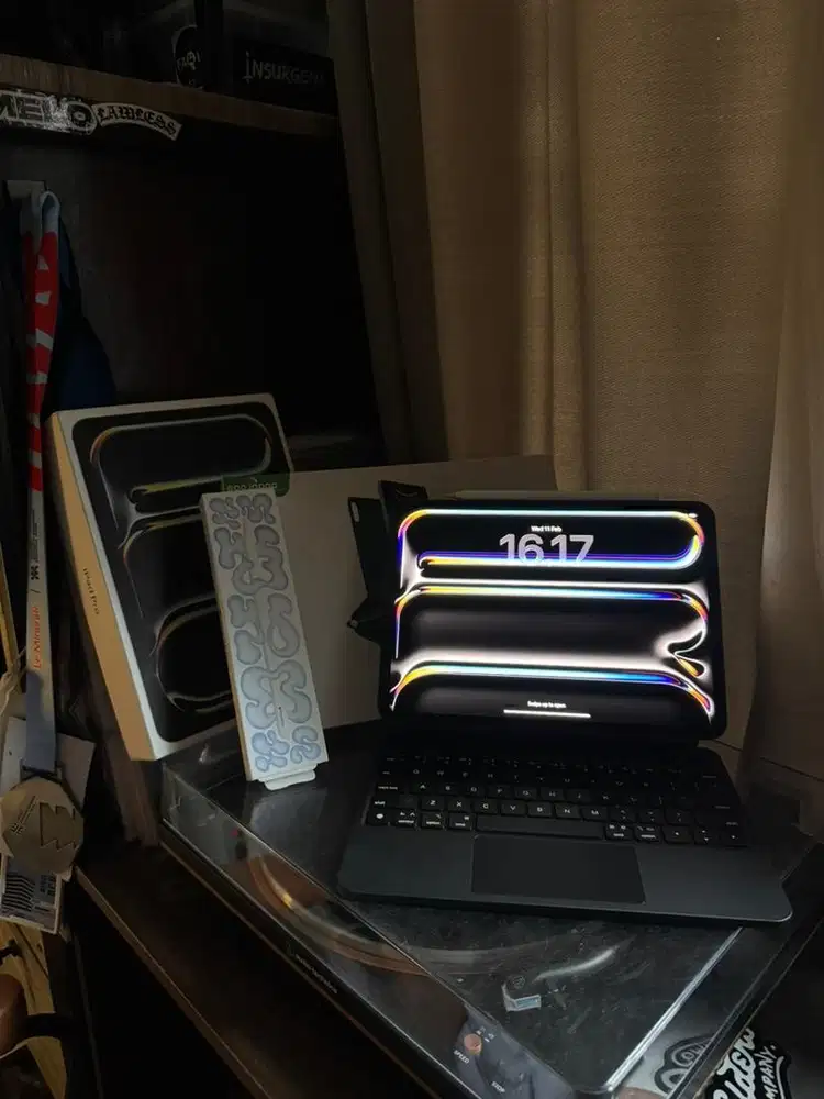 ipad pro M4 256gb wifi only ibox + apple pencil pro dan keyboard