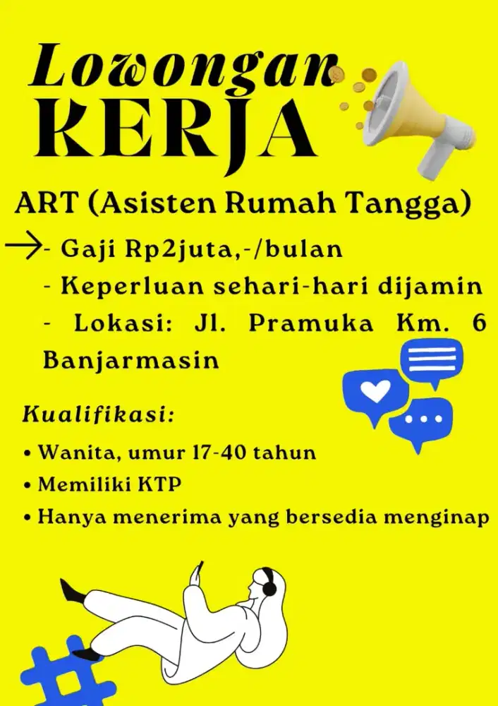LOKER ART (Asisten Rumah Tangga)