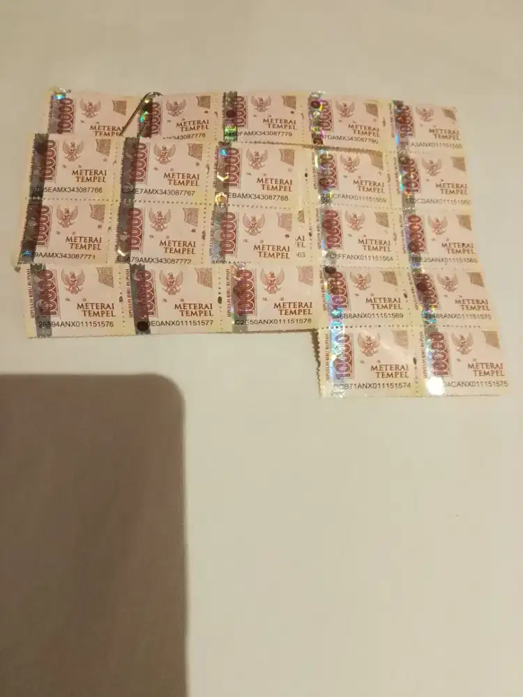 Dijual materai 10000 lokasi wonosobo