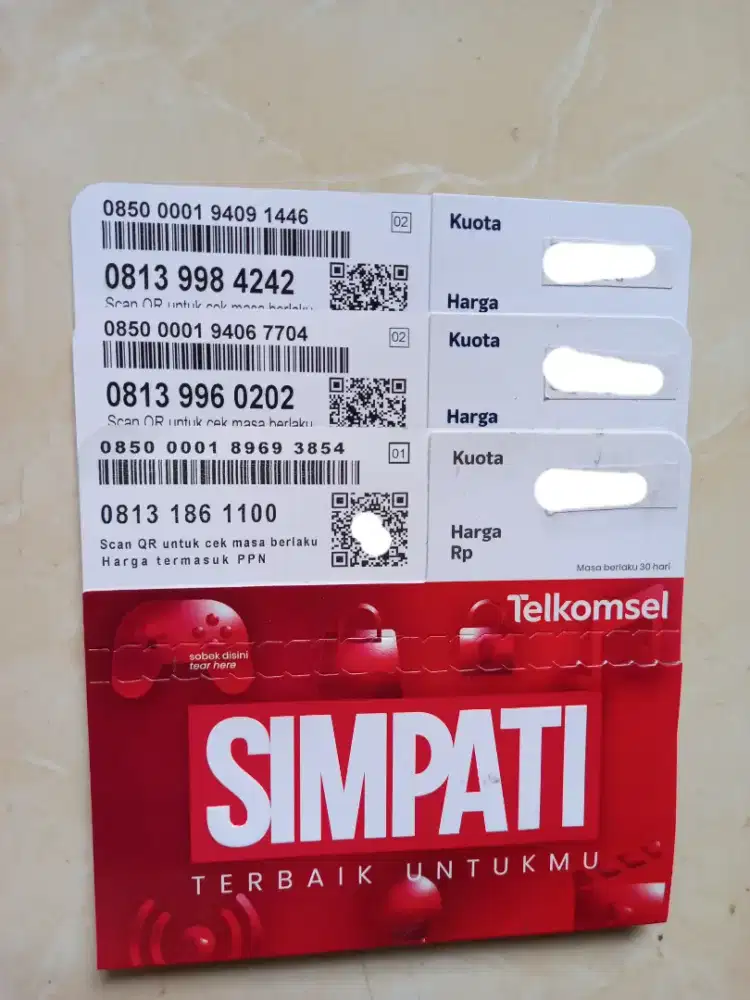 Telkomsel simpati nomor cantik 11 digit angka cantik
