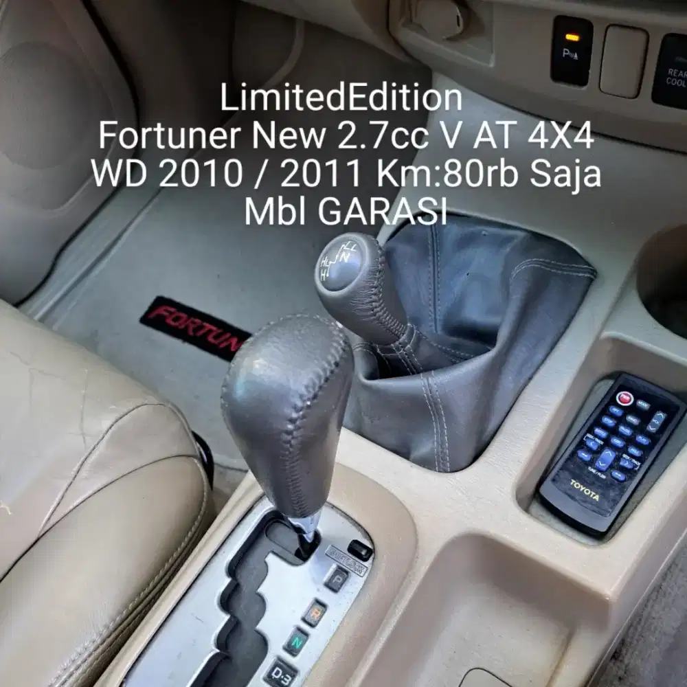 Fortuner New 2.7cc V AT 4X4 WD Luxury 2010 / 2011 Langka Km:80rb ori