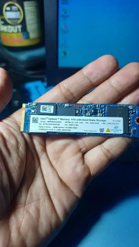 Ssd nvme intel 512gb merk intel