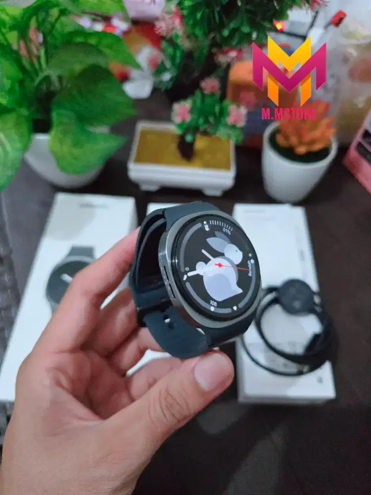 Samsung Galaxy Watch 8 44mm Black fullset second ori sein smartwatch