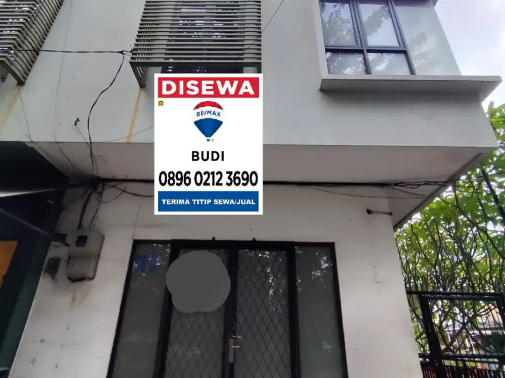 Disewa Ruko Gading Indah Kelapa Gading Belakang Mall 3Tk LB 4,5 X 13
