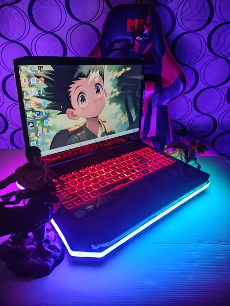 Laptop render Gaming Acer Nitro Core i7 Siap Pakai Dual Vga COD