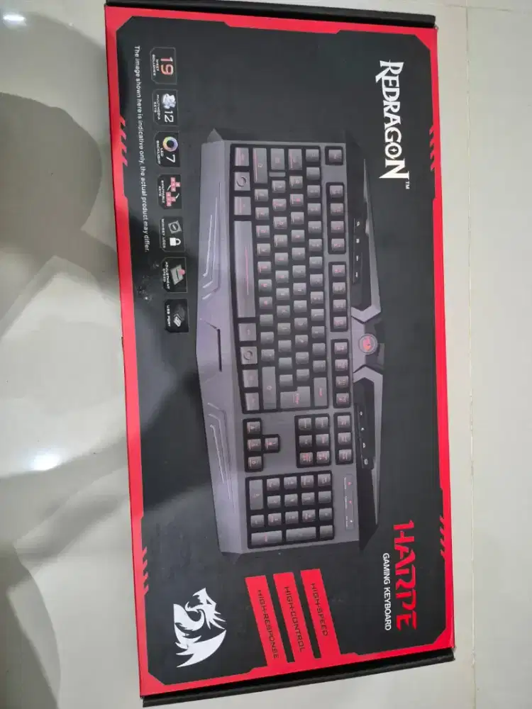 RED DRAGON KEYBOARD HARPE