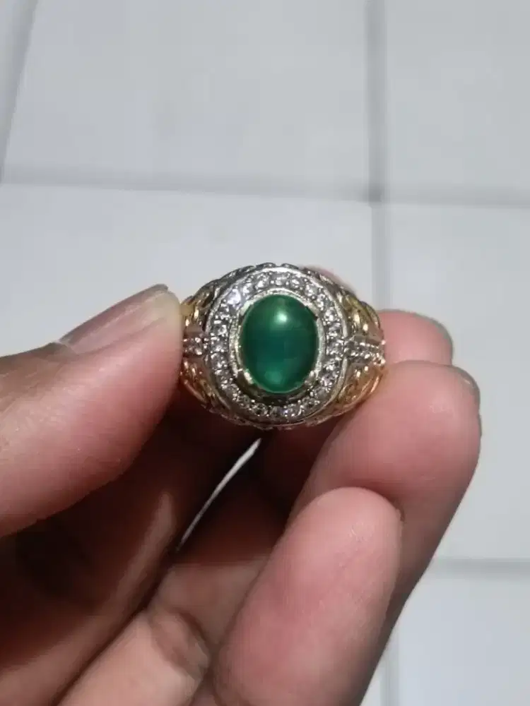 Cincin Batu Bacan Doko HQ Natural Size Kantoran
