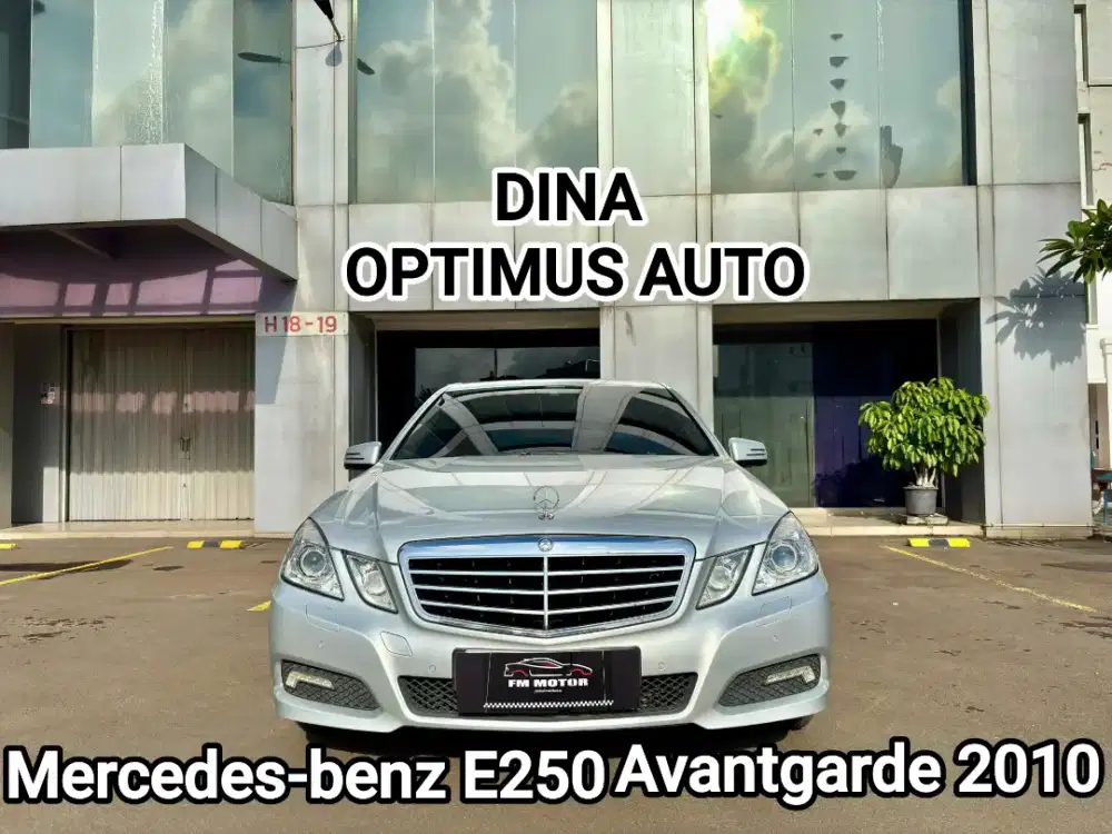 Mercedes-benz E250 Avantgarde 2010 AT 1.8, Pajak Panjang, Odo 60Ribu