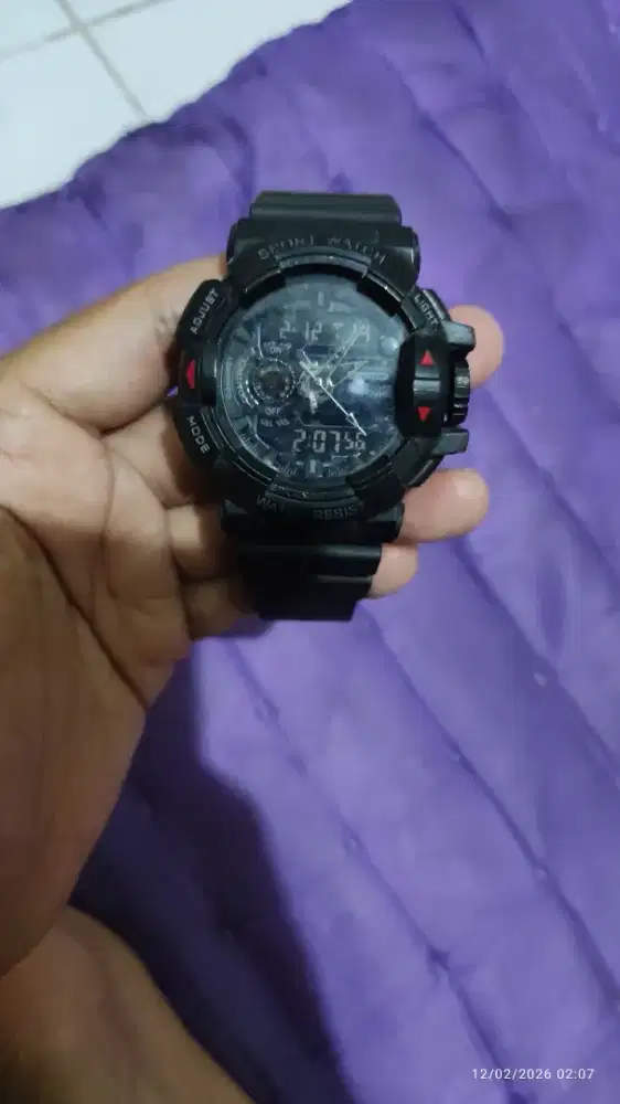 Di Jual Jam Tangan Analog  digital Pria Merk Sanda Anti Air msh bagus