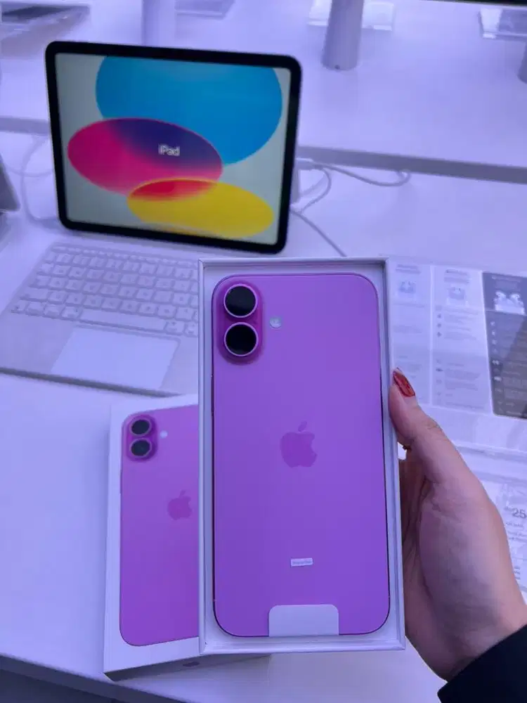 iphone 16plus 128gb pink garansi resmi