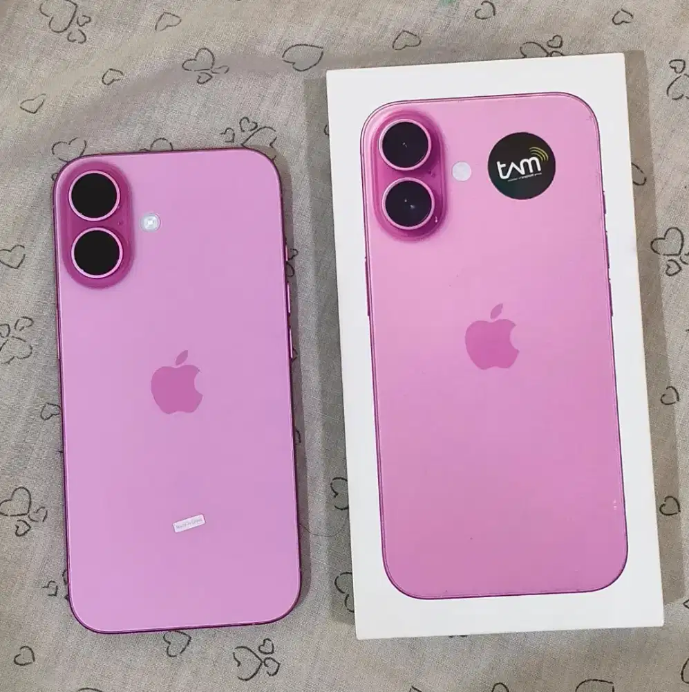 IPHONE 16 PINK 8/128 BARU SEBULAN PAKE