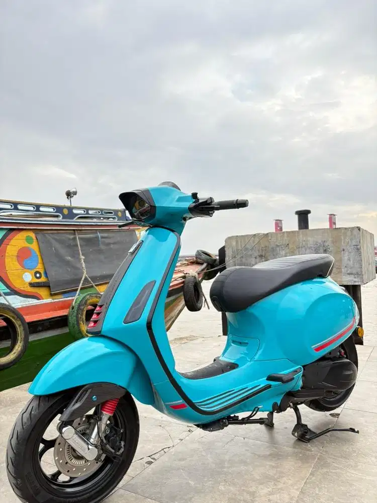 vespa matic sprint s blue audace 2022