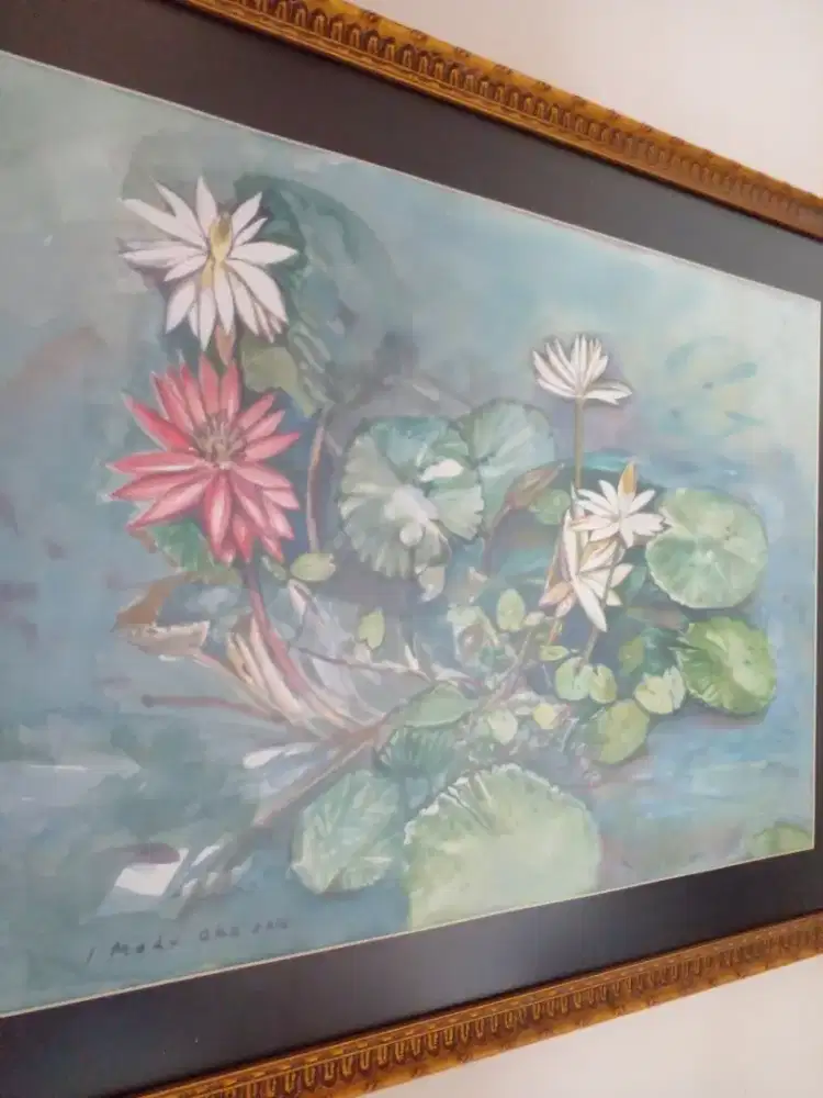 Lukisan lawas klasik bunga