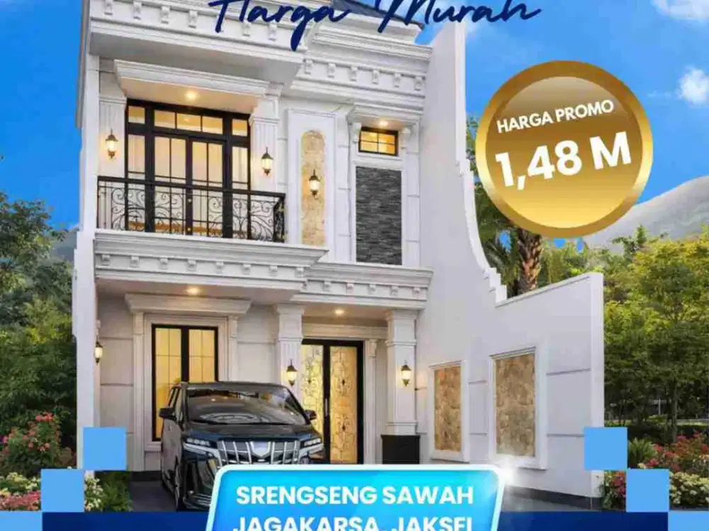 Rumah Baru (Aps) Di Srengseng sawah Jagakarsa Jakarta Selatan, Jaksel, Cluster Dijual