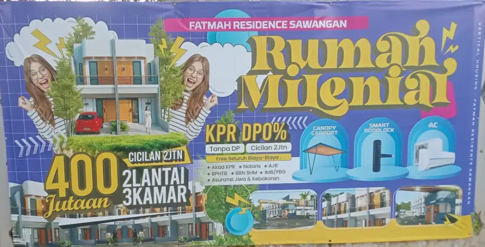 Rumah dua lantai harga murah terjangkau di Depok