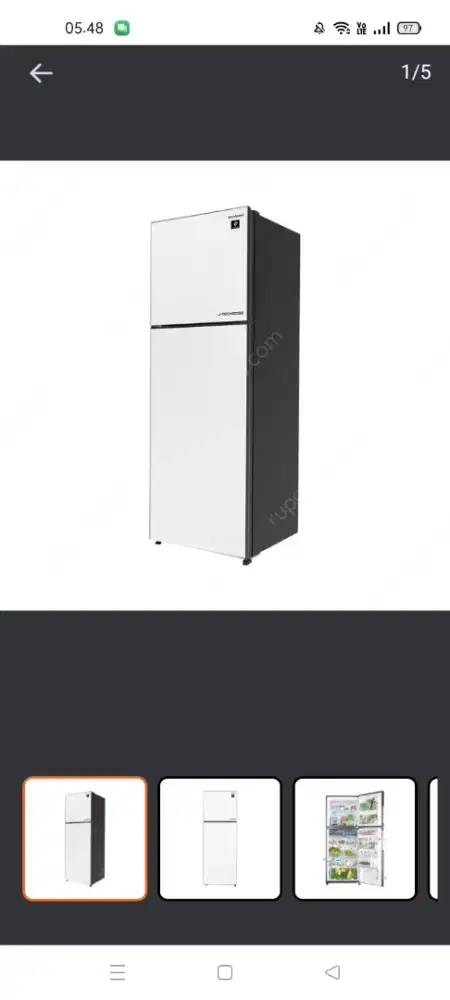 Sharp 338liter kulkas 2 pintu